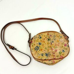 Patricia Nash CHANIA Leather Vintage Floral Adjustable Crossbody Mini Bag